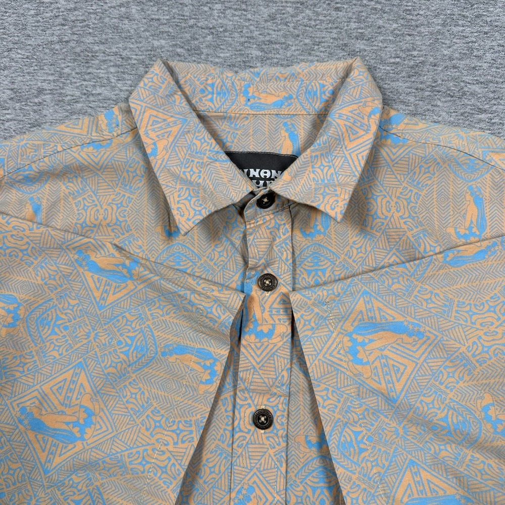 Hinano Tahiti Hawaiian Shirt Mens XL Short Sleeve Button Up Tropical Resort